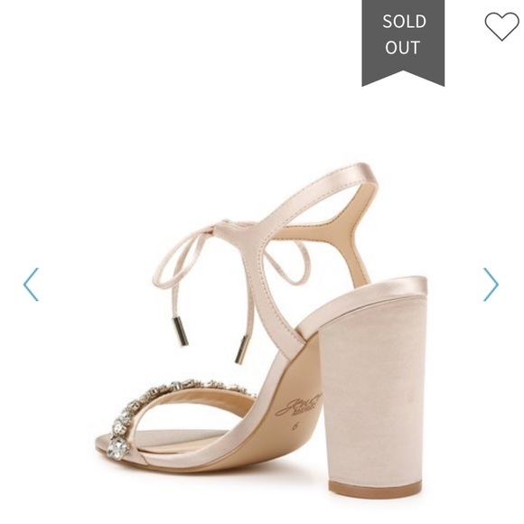 jewel badgley mischka uzuri embellished tie block heel sandal